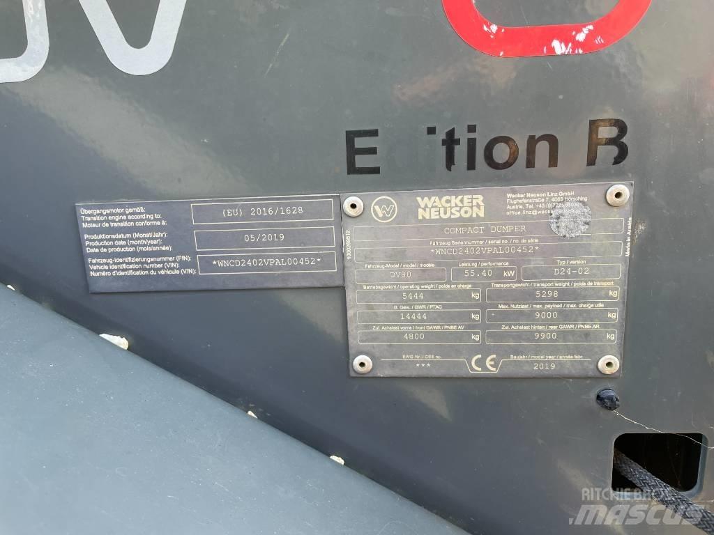 Wacker Neuson DV 90 건설현장 덤프트럭