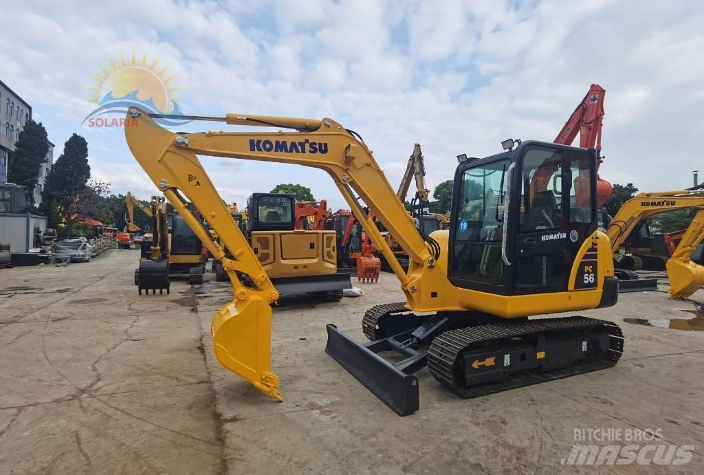 Komatsu PC 56-7 소형 굴삭기 7톤 미만