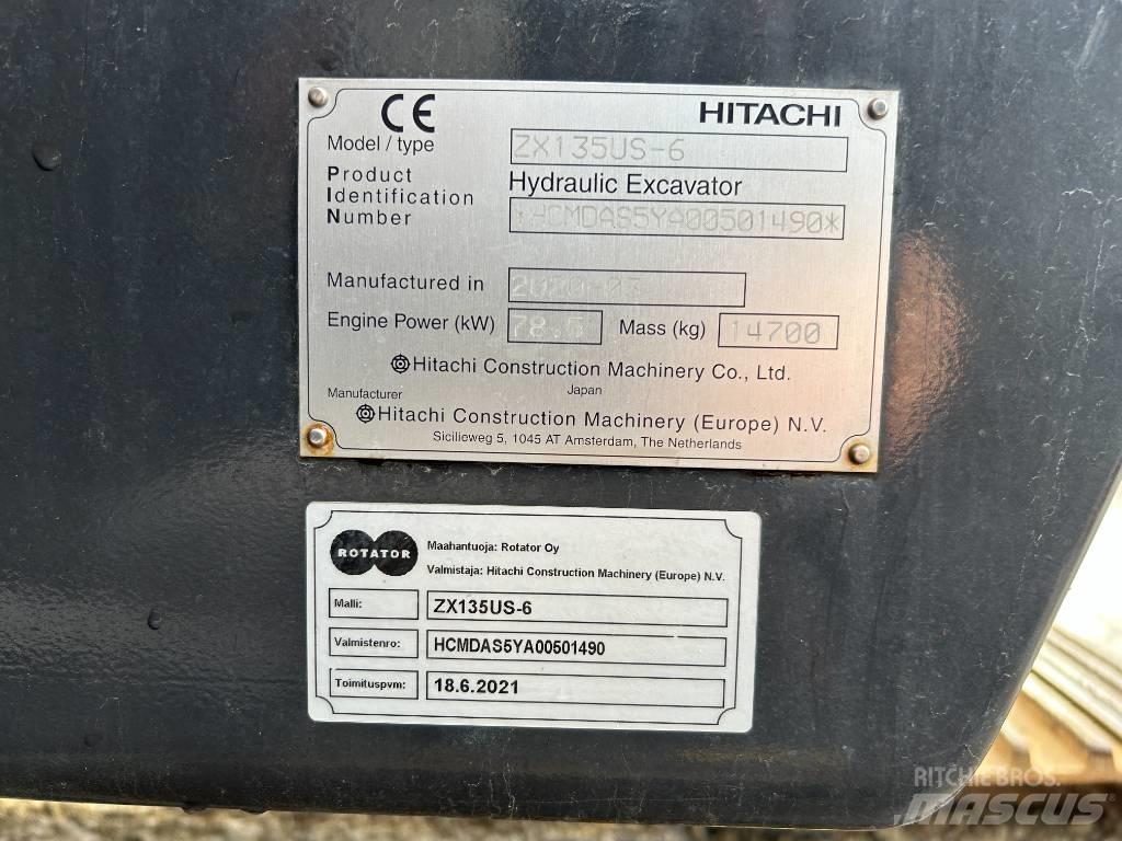 Hitachi ZX 135 US-6 대형 굴삭기 29톤 이상