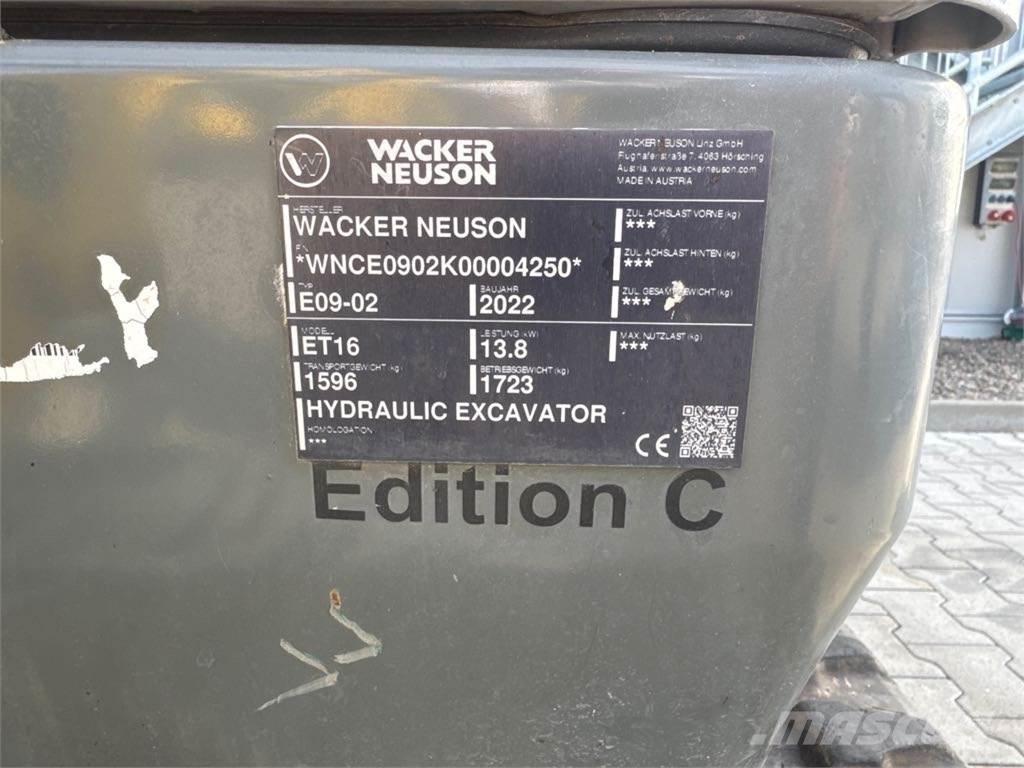 Wacker Neuson ET16 대형 굴삭기 29톤 이상