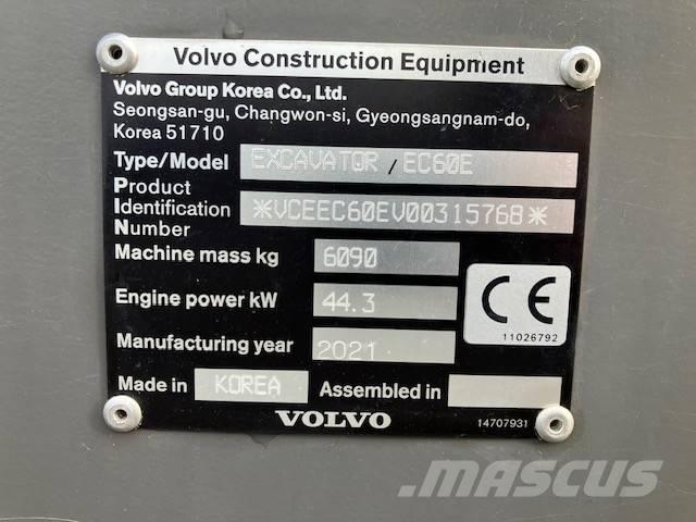 Volvo EC 60 E 대형 굴삭기 29톤 이상