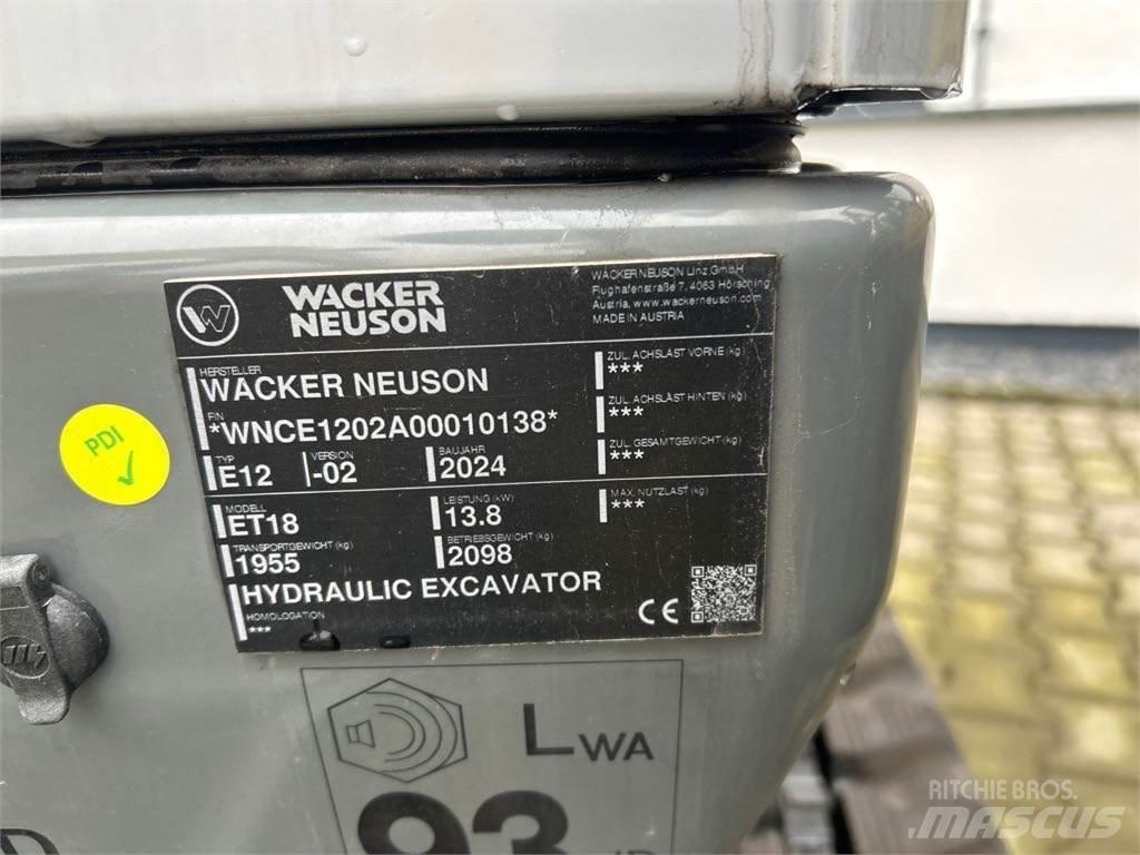 Wacker Neuson ET18 대형 굴삭기 29톤 이상