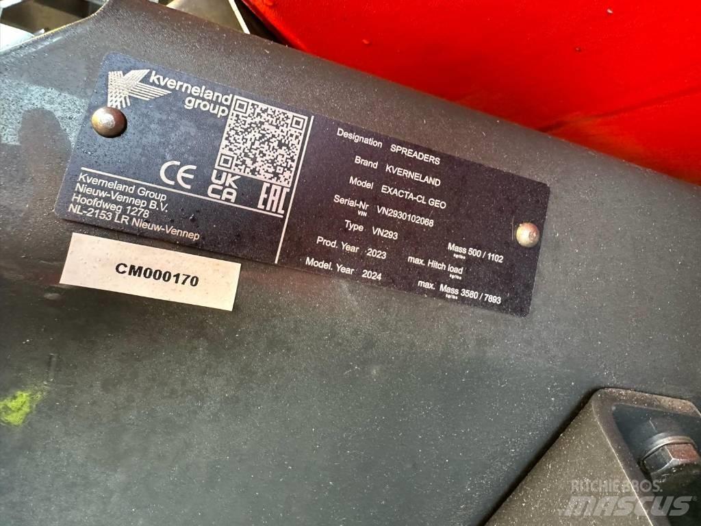 Kverneland CL 1300 미네랄 살포기