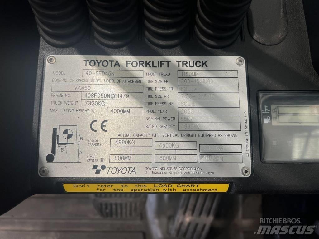 Toyota 40-8FD45N 디젤 지게차