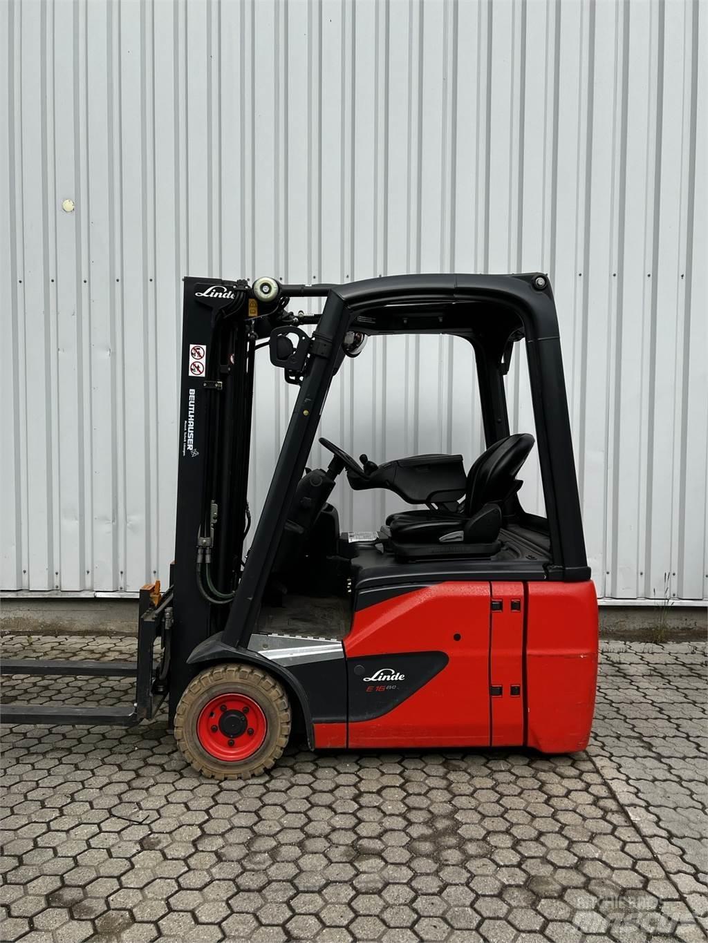 Linde E16C 전동 지게차
