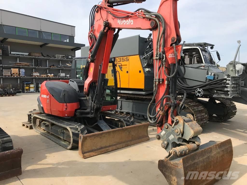 Kubota KX 080-4 중형굴삭기 7톤-28톤
