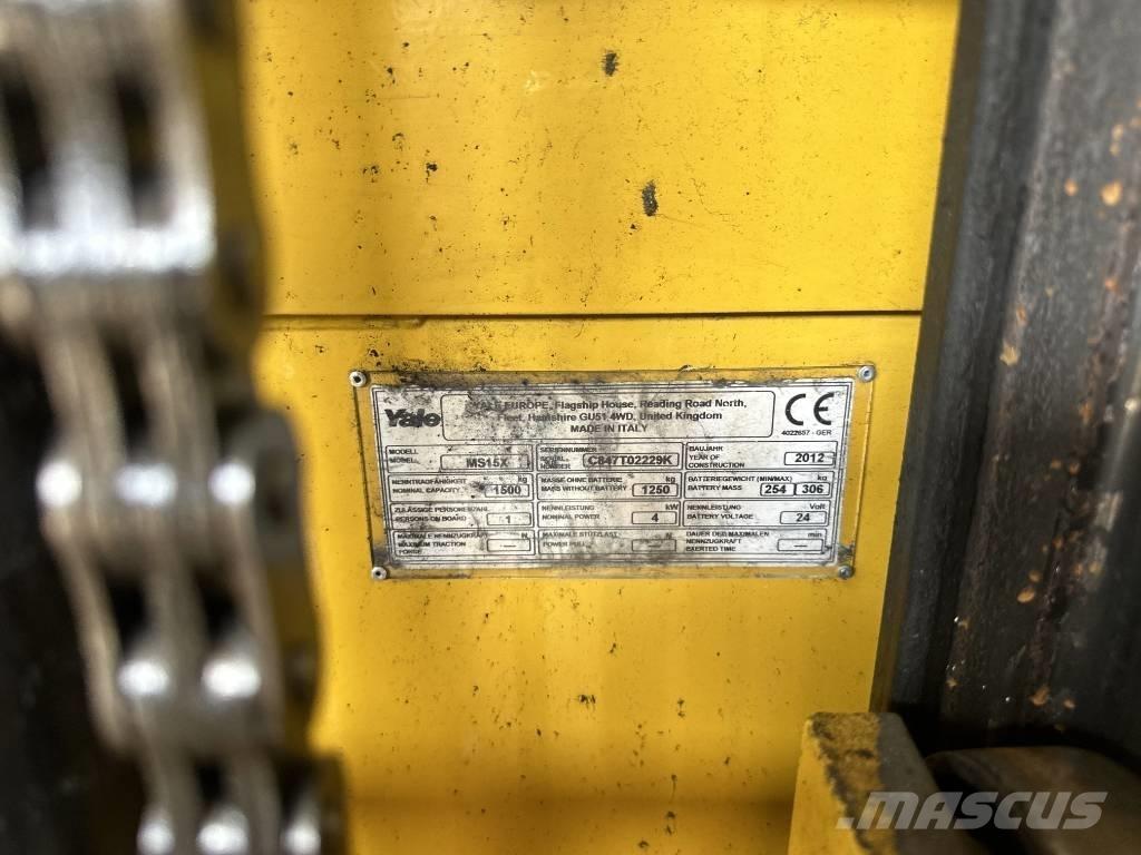 Yale ms15x 핸드파레트 트럭