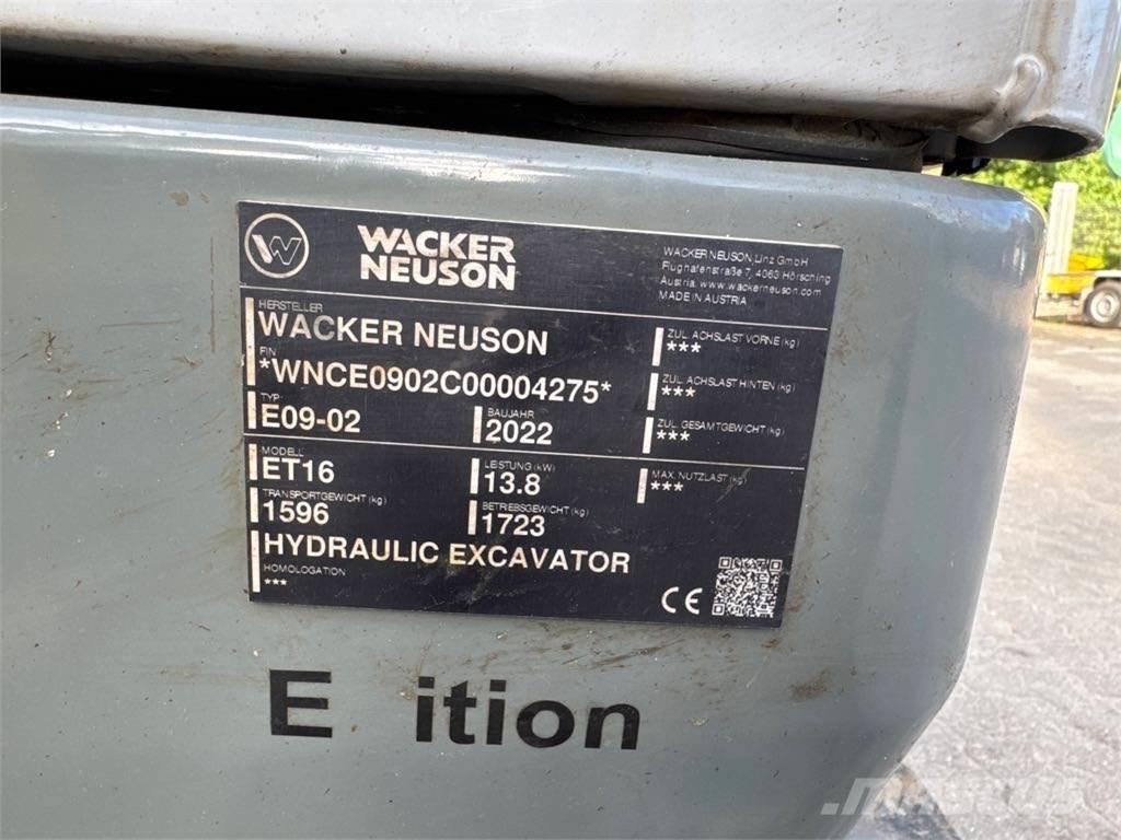Wacker Neuson ET16 대형 굴삭기 29톤 이상