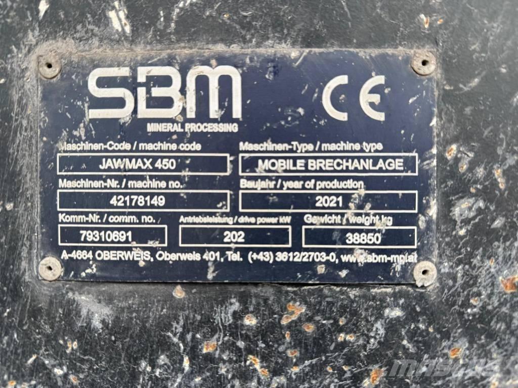 SBM Jawmax 450 이동식 분쇄기