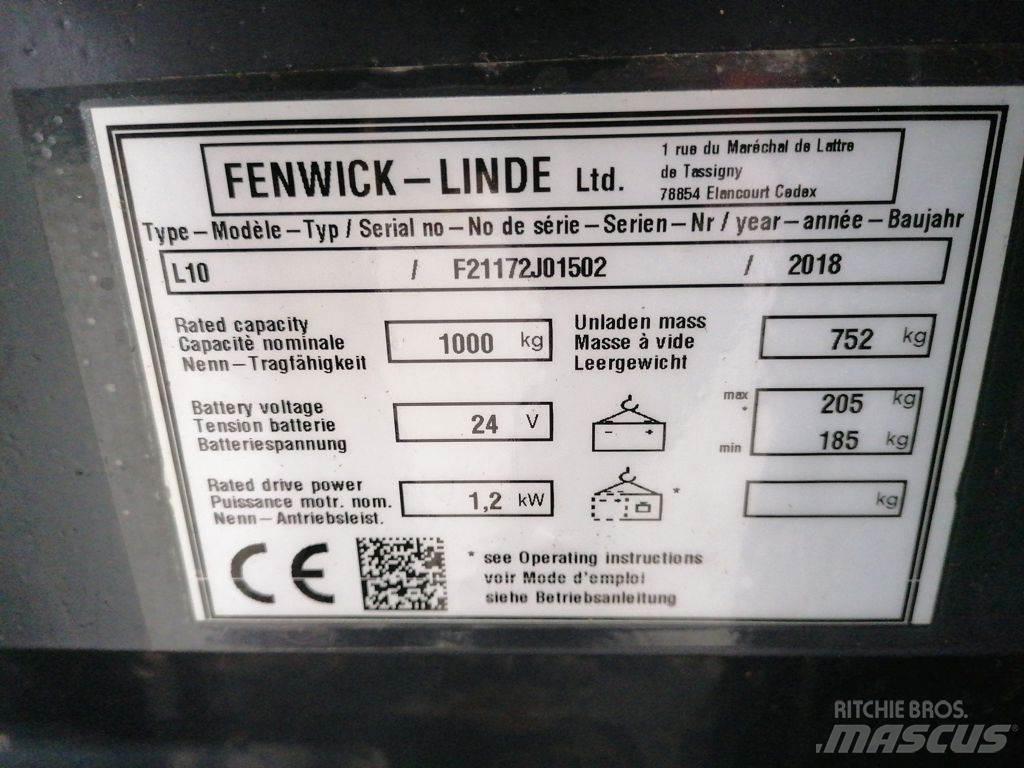 Linde L10 포크리프트