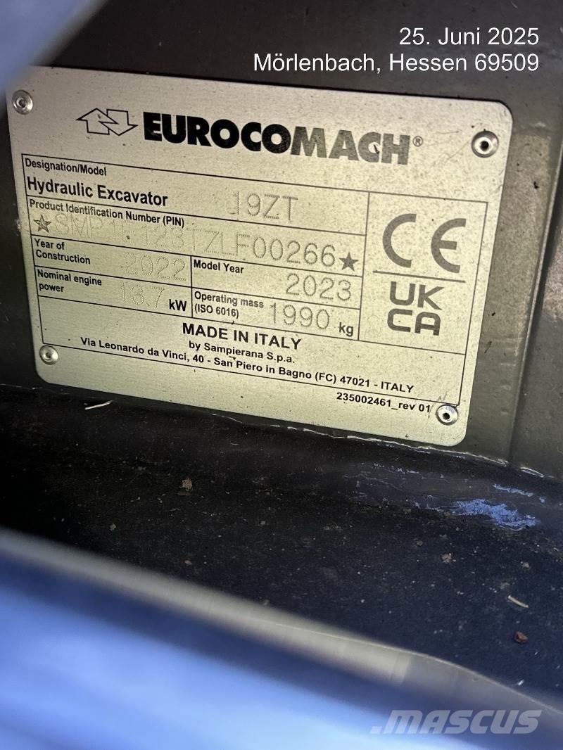 Eurocomach 19ZT 소형 굴삭기 7톤 미만