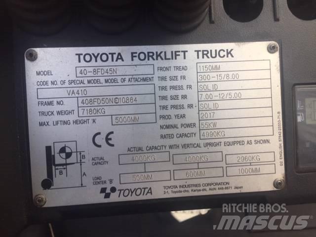 Toyota 40-8FD45N 디젤 지게차