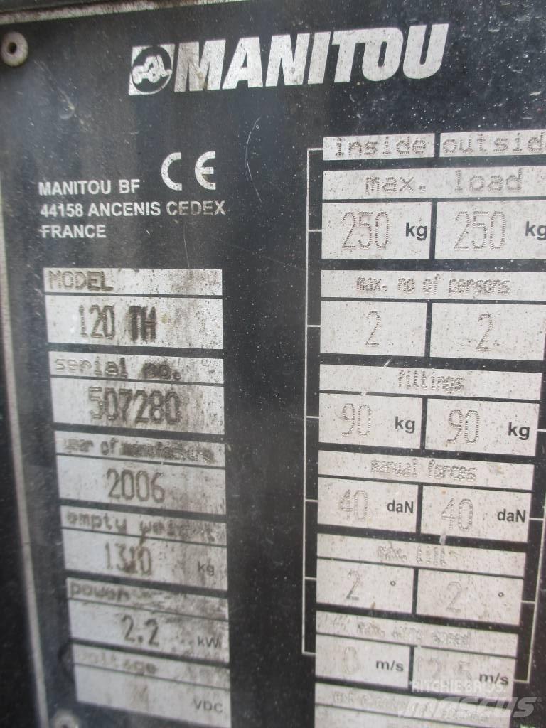 Manitou 120 TH 트레일러 탑재 고소작업대