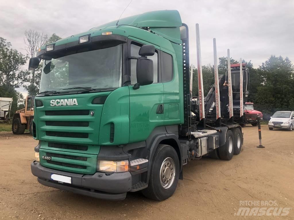 Scania R 480 목재 트럭