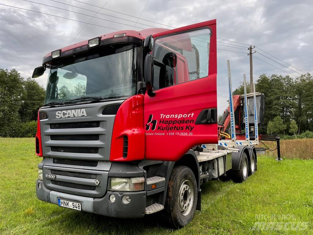 Scania R 500 목재 트럭