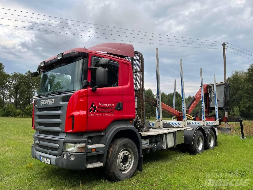 Scania R 500 목재 트럭