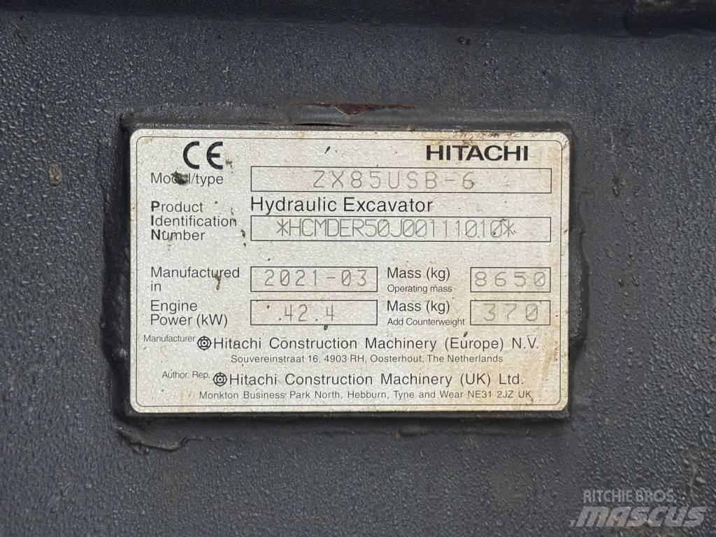 Hitachi ZX 85 US B-6 중형굴삭기 7톤-28톤