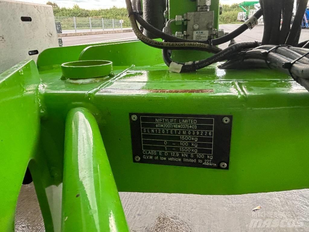 Niftylift 120 TET 트레일러 탑재 고소작업대