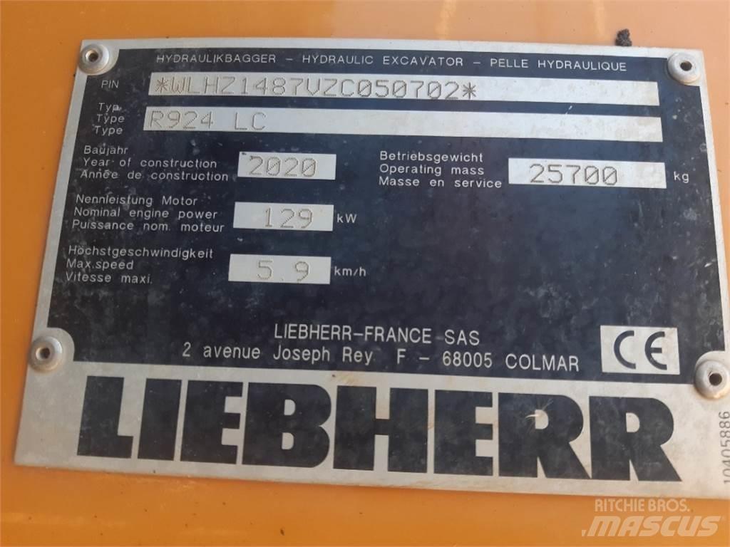 Liebherr R924 대형 굴삭기 29톤 이상