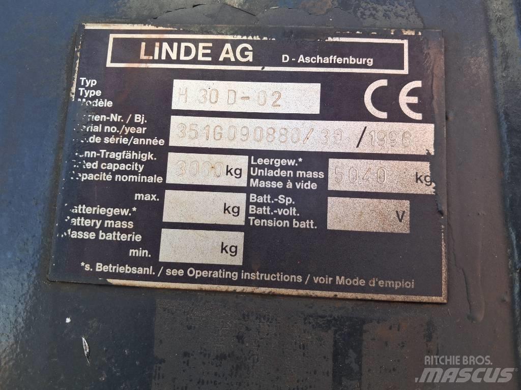 Linde H 30 D 디젤 지게차