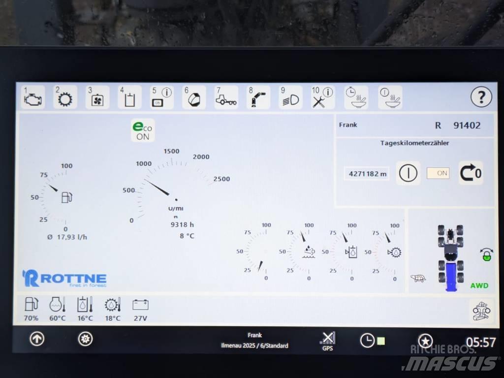 Rottne H21 SP 761 원목 하베스터