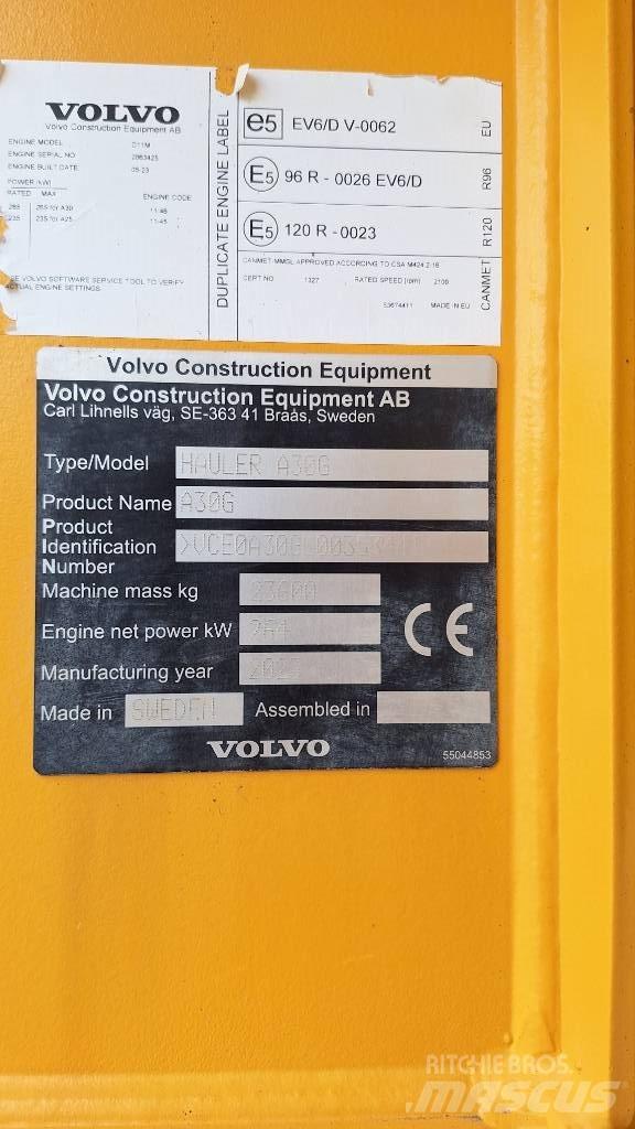 Volvo A30G 연결식 홀러