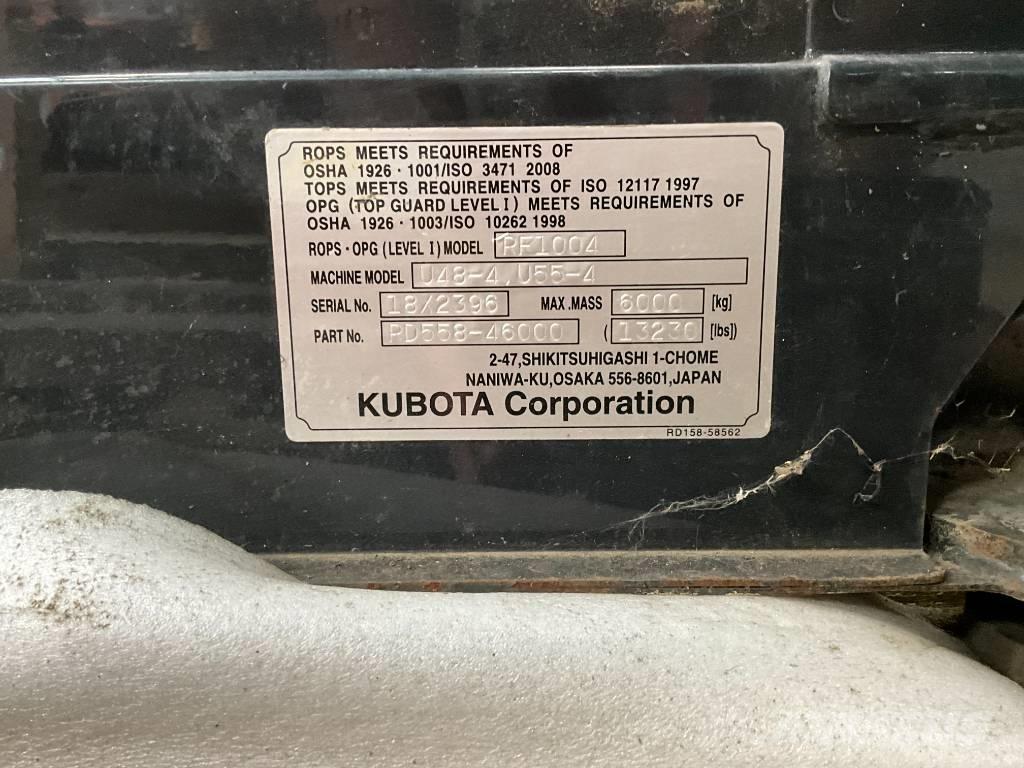 Kubota U 48-4 / U 55-4 캐빈 및 인테리어