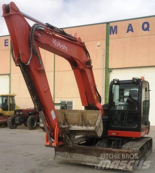 Kubota KX 080-4 중형굴삭기 7톤-28톤