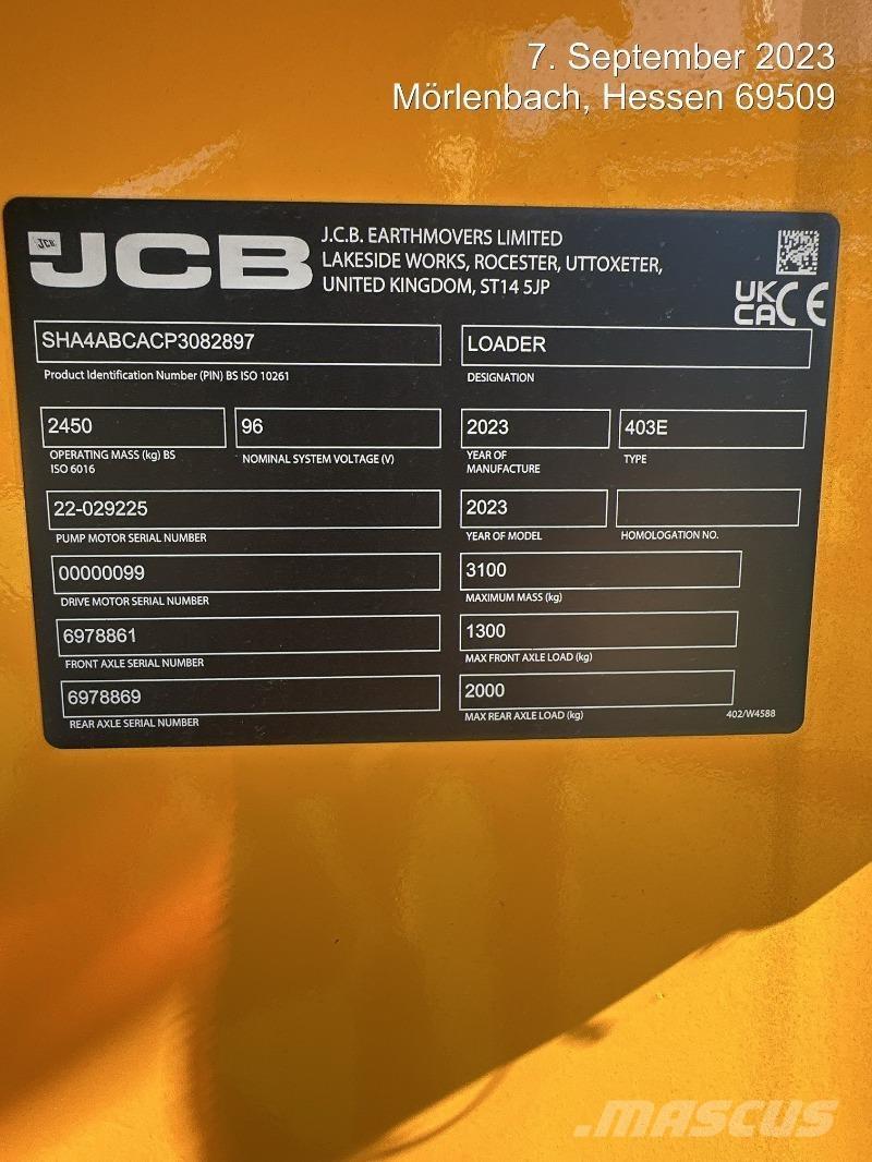 JCB 403E Elektro  휠로우더