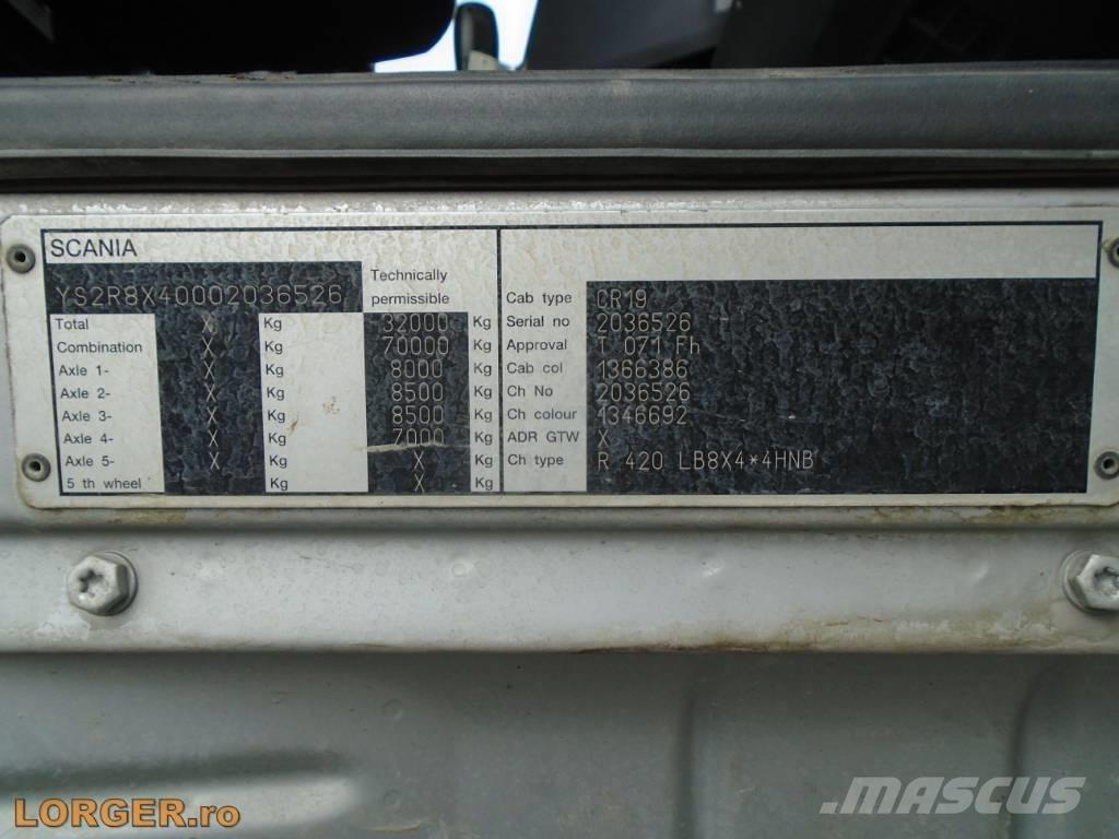 Scania R 420 콘크리트 믹서트럭