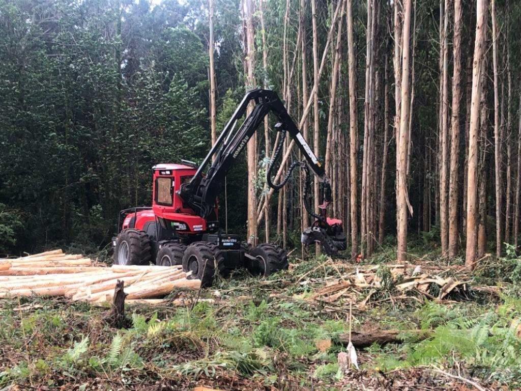 Komatsu 951 원목 하베스터