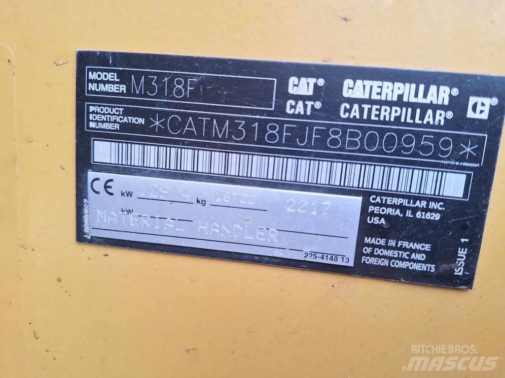 CAT M 318 F  휠 굴삭기