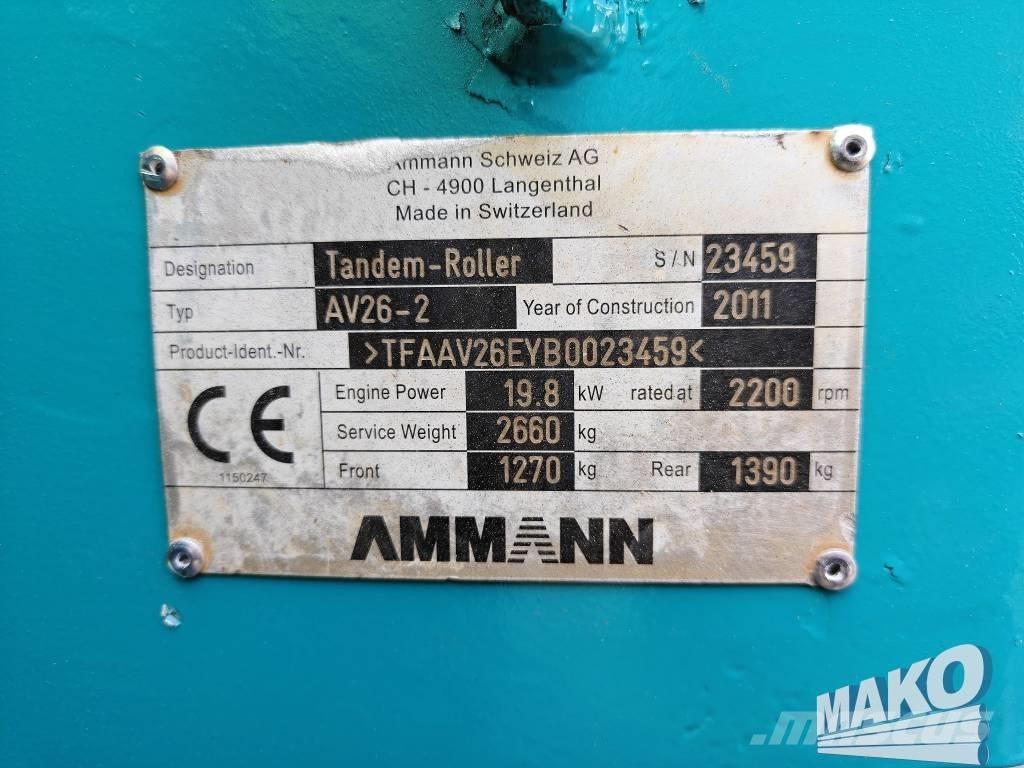 Ammann AV 26-2 트윈 드럼 롤러