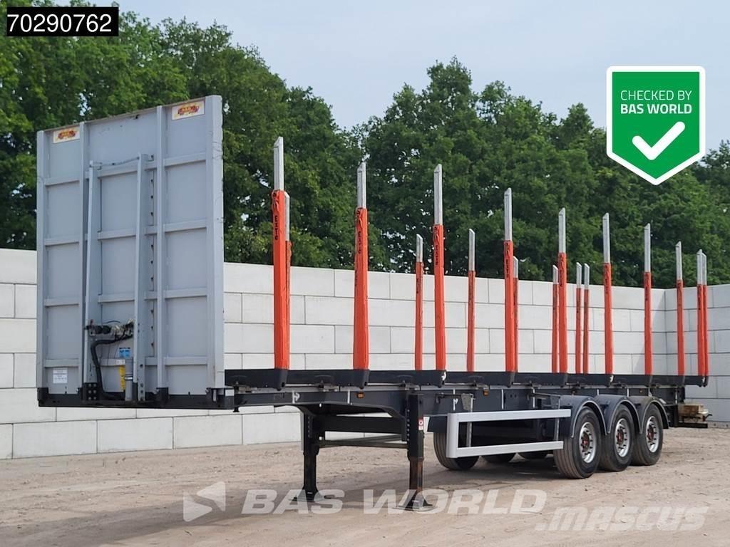 A&D LPRS24 3 axles 목재용 세미 트레일러