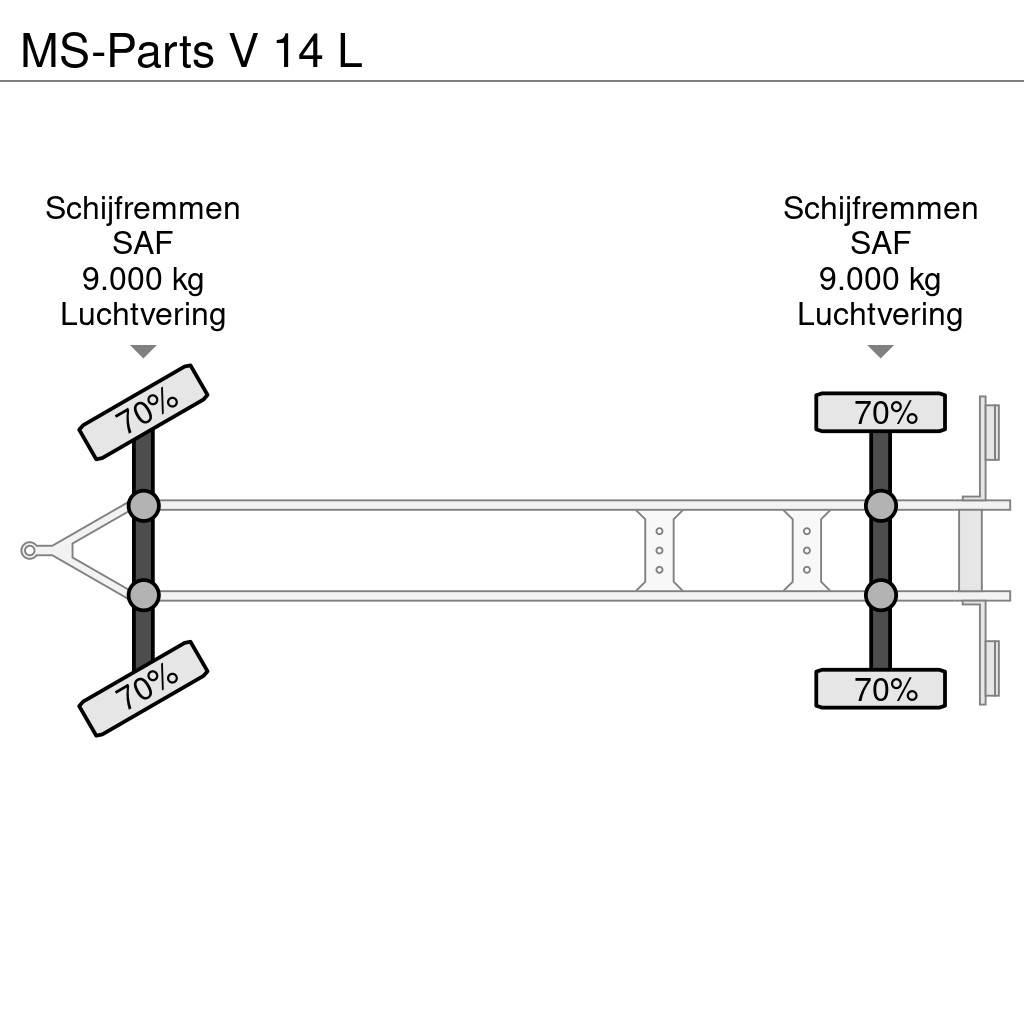  MS-PARTS V 14 L 플랫베드/드롭사이드 트레일러