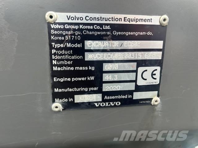 Volvo EC 60 E 소형 굴삭기 7톤 미만