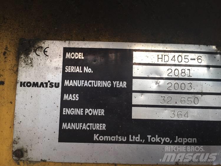 Komatsu HD405-6 초대형 덤프 트럭