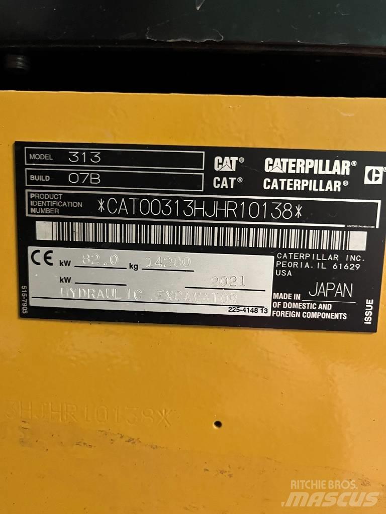 CAT 313 Next Gen 대형 굴삭기 29톤 이상