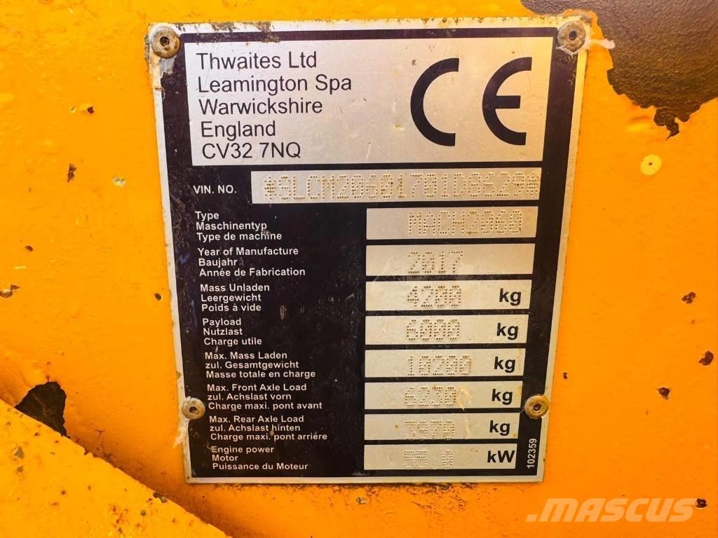 Thwaites 6T 건설현장 덤프트럭