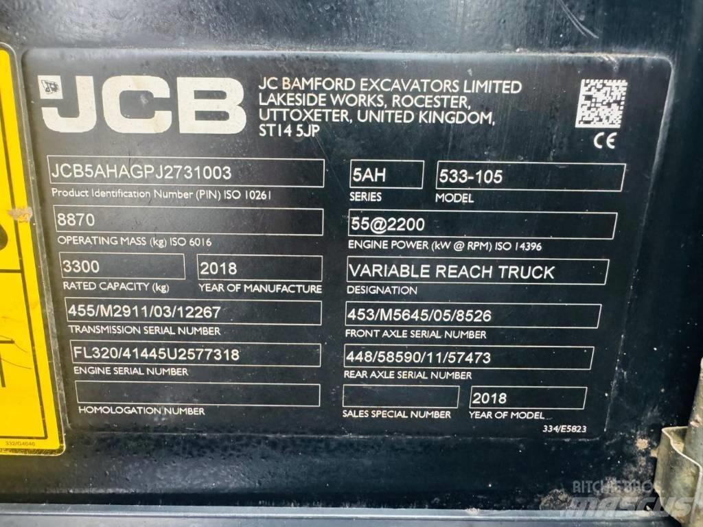 JCB 533-105 텔러 핸들러