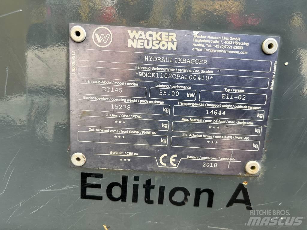 Wacker Neuson ET 145 대형 굴삭기 29톤 이상