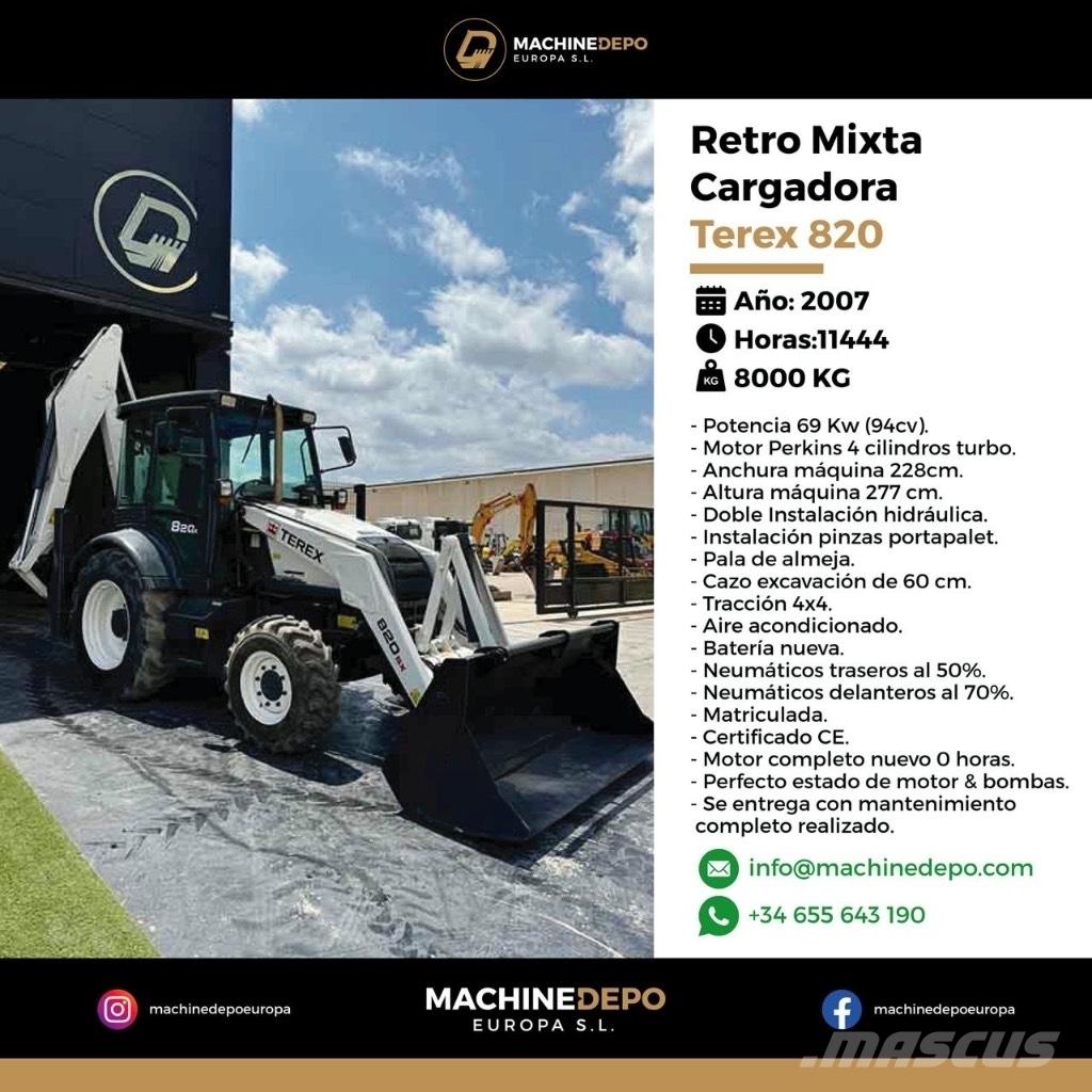 Terex 820 백호로더