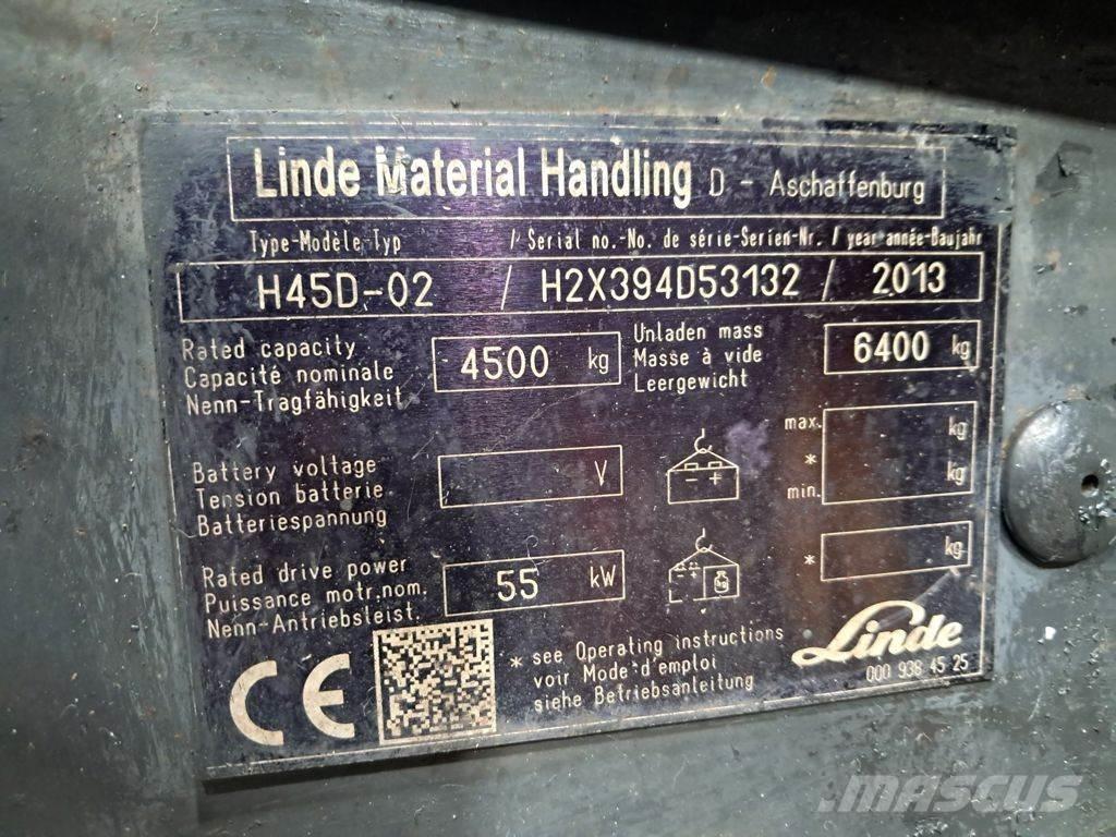Linde H45D-02 디젤 지게차