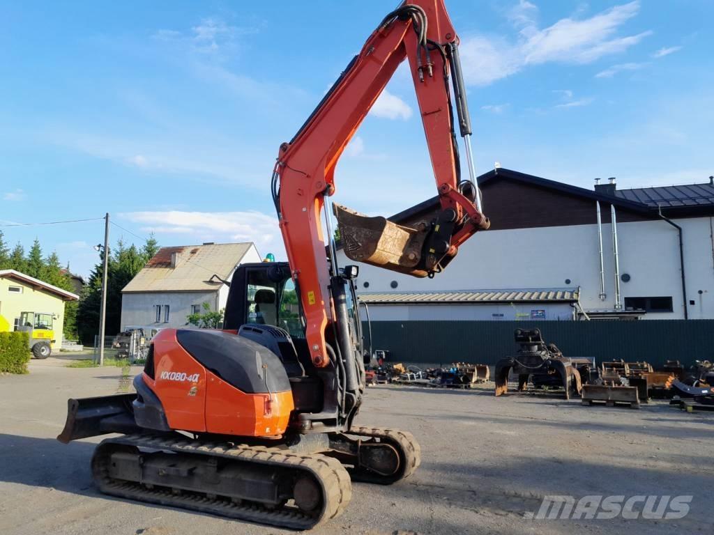 Kubota KX 080-4 중형굴삭기 7톤-28톤