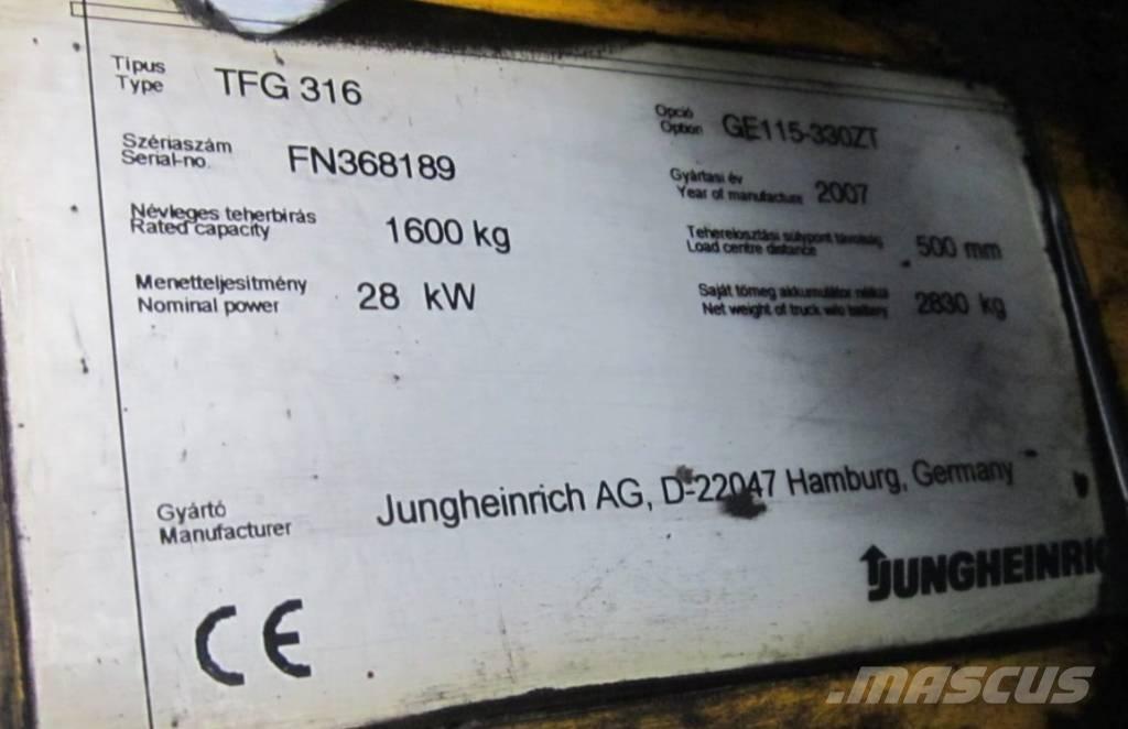 Jungheinrich TFG 316 LPG 지게차