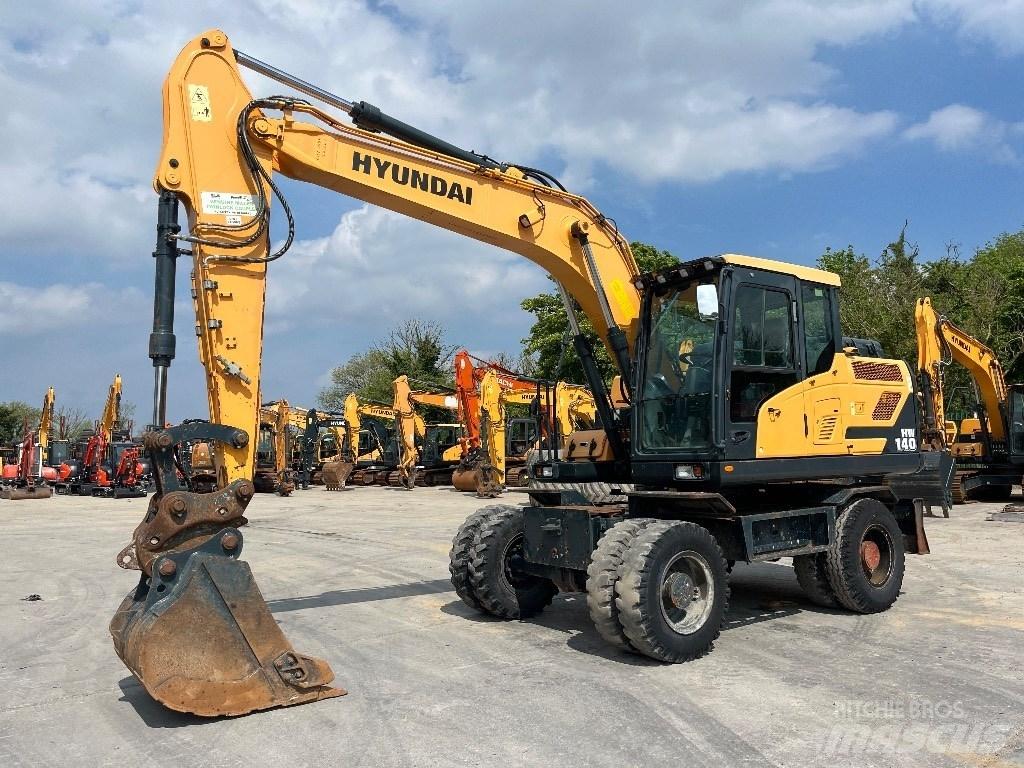 Hyundai HW140  휠 굴삭기