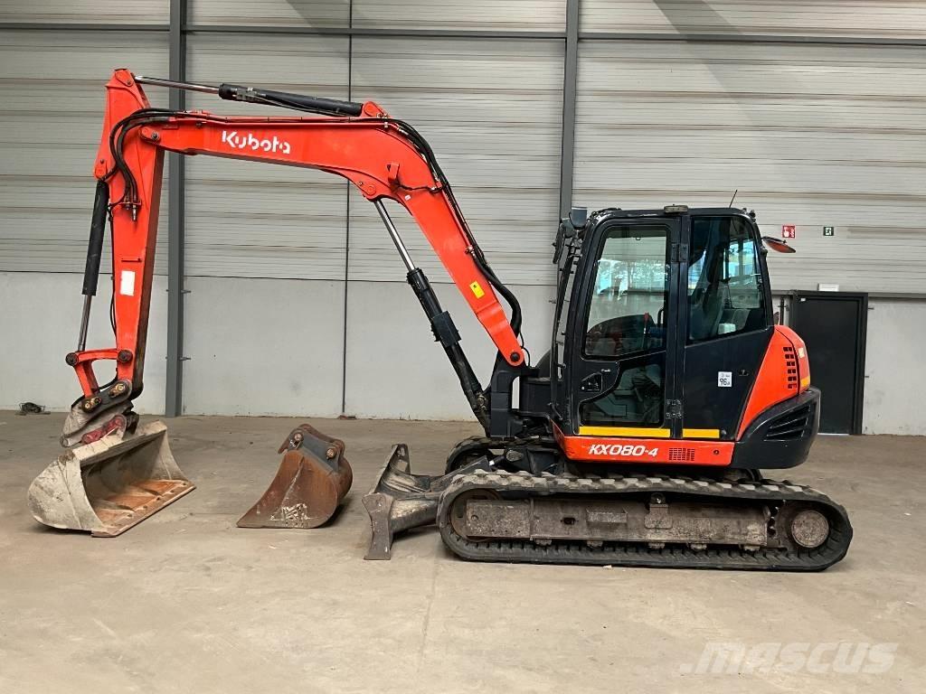 Kubota KX 080-4 중형굴삭기 7톤-28톤