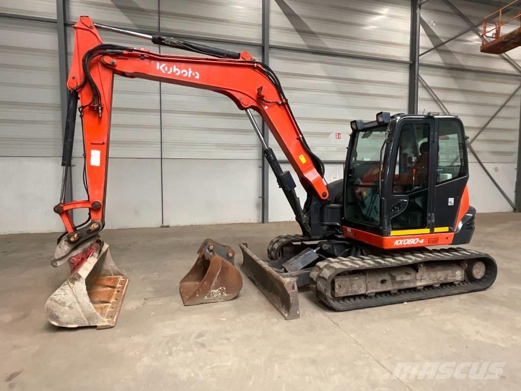 Kubota KX 080-4 중형굴삭기 7톤-28톤