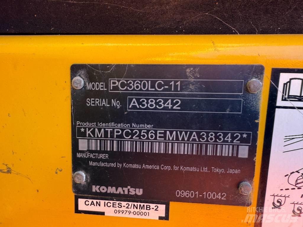 Komatsu PC360LC-11 대형 굴삭기 29톤 이상