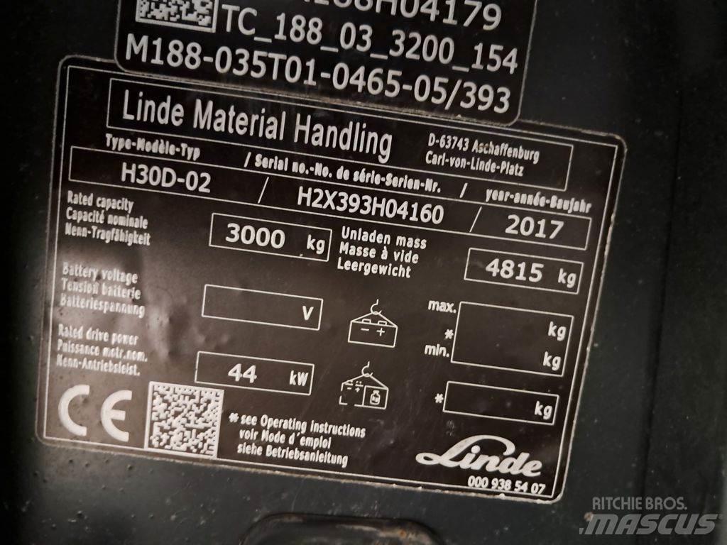Linde H30D-02 디젤 지게차